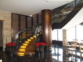 钢结构酒店旋转楼梯