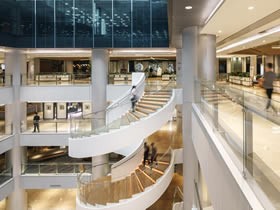 商城钢结构旋转楼梯