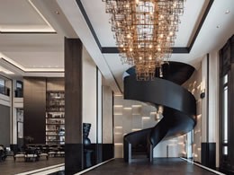 上海别墅旋转楼梯定制